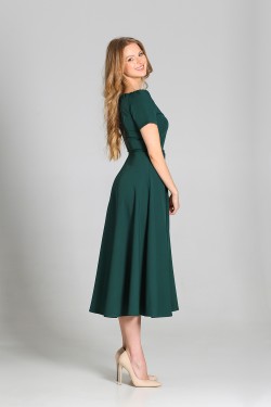 Sukienka trapezowa - zielony